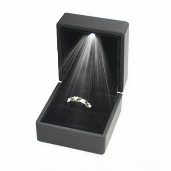 i led lighted gift box earring ring wedding black jewelry display packaging lights, Black;white
i led lighted gift box earring ring wedding black jewelry display packaging lights, Black;white