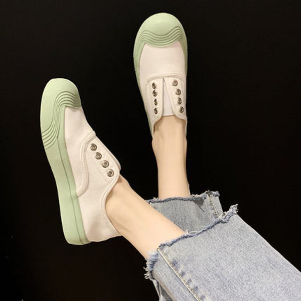 little white canvas shoes women 2020 summer new korean fashion wild lazy one-foot flat bottom shoes ins tide, Black
little white canvas shoes women 2020 summer new korean fashion wild lazy one-foot flat bottom shoes ins tide, Black