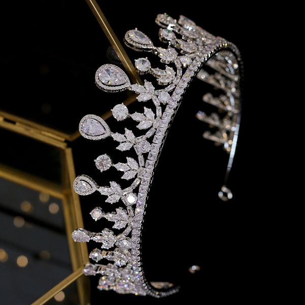 lengthen tiaraladies' jewelry zirconia extended bridal headband crown accessories mx200720, White;golden
lengthen tiaraladies' jewelry zirconia extended bridal headband crown accessories mx200720, White;golden