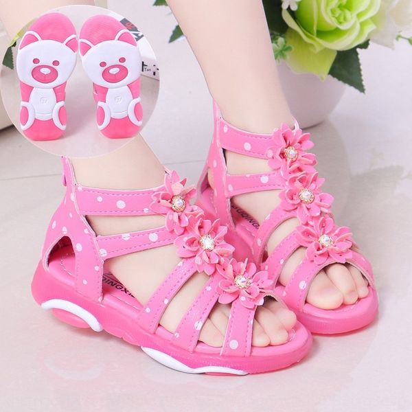 little bear bottom 2020 new korean and sandals style girls' princess shoes baby soft bottom sandals students big children, Black;red
little bear bottom 2020 new korean and sandals style girls' princess shoes baby soft bottom sandals students big children, Black;red