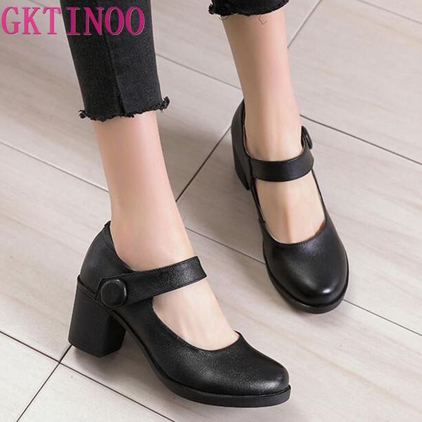 gktinoo 2020 spring autumn shoes woman 100% genuine leather women pumps lady leather round toe platform shallow mouth shoes, Black
gktinoo 2020 spring autumn shoes woman 100% genuine leather women pumps lady leather round toe platform shallow mouth shoes, Black