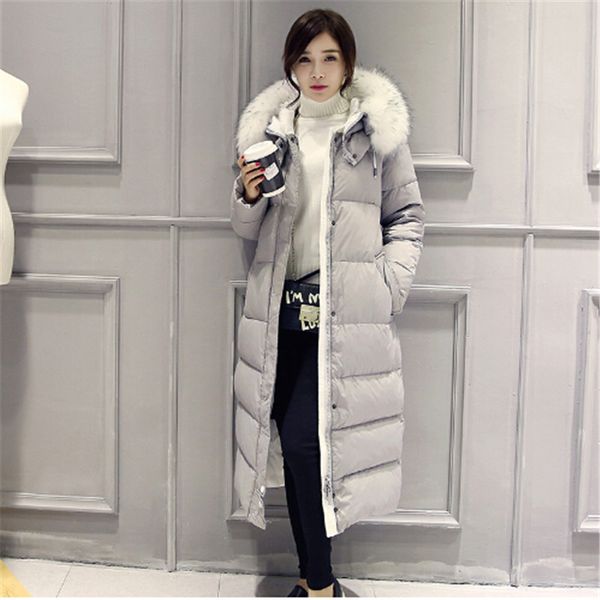 white duck down winter coat women's slim long parka jackets coats overcoat jacket women plus size thick down parkas, Black
white duck down winter coat women's slim long parka jackets coats overcoat jacket women plus size thick down parkas, Black