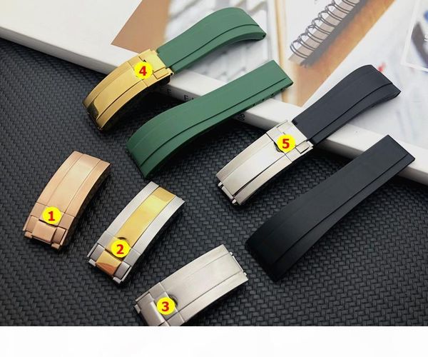 quality green black 20mm silicone rubber watchband watch band for role strap gmt oysterflex bracelet logo on, Black;brown 
quality green black 20mm silicone rubber watchband watch band for role strap gmt oysterflex bracelet logo on, Black;brown
