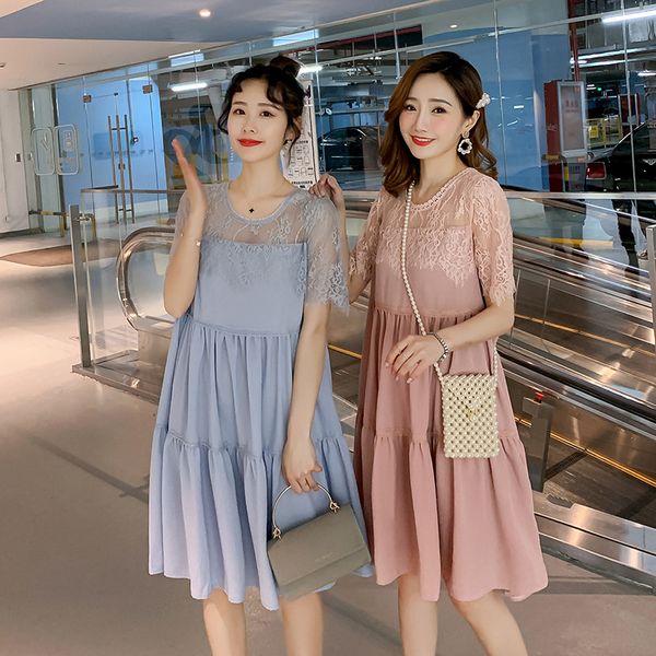 2020 new style cotton linen joint lace loose-fit big hemline pregnant women large size dress, White
2020 new style cotton linen joint lace loose-fit big hemline pregnant women large size dress, White