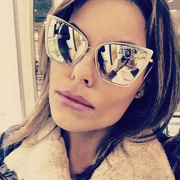 zuee cat eye sunglasses european and female women american trendy personality sunglasses male wild street shooting glasses, White;black
zuee cat eye sunglasses european and female women american trendy personality sunglasses male wild street shooting glasses, White;black