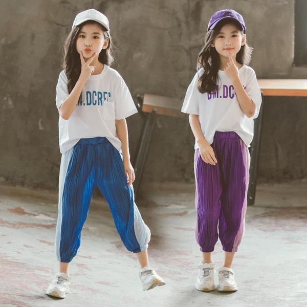 summer girls sports suit children sportwear children kids baby girls letter t-shirt crumple anti-mosquito pants outfits #h4, Black;blue
summer girls sports suit children sportwear children kids baby girls letter t-shirt crumple anti-mosquito pants outfits #h4, Black;blue