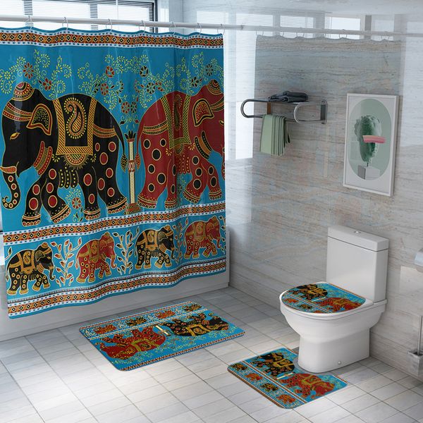 national style elephant polyester shower curtain bathroom curtains non slip rugs carpet toilet flannel bath mat set
national style elephant polyester shower curtain bathroom curtains non slip rugs carpet toilet flannel bath mat set