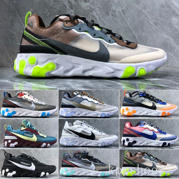 2019 react element 87 volt 55 game royal taped seams running shoes for women men 55s blue chill trainer 87s sail sports sneakers kk-1r, Black
2019 react element 87 volt 55 game royal taped seams running shoes for women men 55s blue chill trainer 87s sail sports sneakers kk-1r, Black