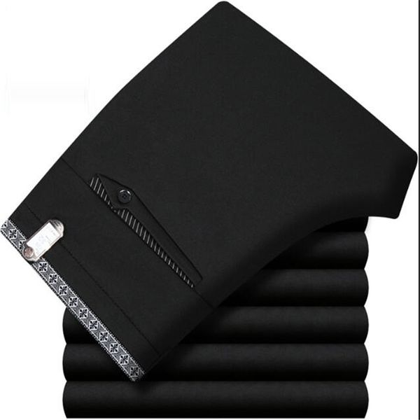 2020 fashion business men's dress pants casual long pants cotton suit male elastic straight formal trousers plus size 40, Black
2020 fashion business men's dress pants casual long pants cotton suit male elastic straight formal trousers plus size 40, Black