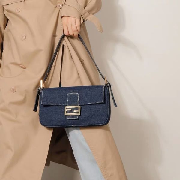 women denim bag canvas baguette shoulder bags designer vintage purses and handbags with scraves as gift clutch small totes t200116
women denim bag canvas baguette shoulder bags designer vintage purses and handbags with scraves as gift clutch small totes t200116