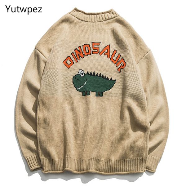 2020 winter pullover men's sweaters oversized boy student sweater black khaki dinosaur lovely sweater men, White;black
2020 winter pullover men's sweaters oversized boy student sweater black khaki dinosaur lovely sweater men, White;black