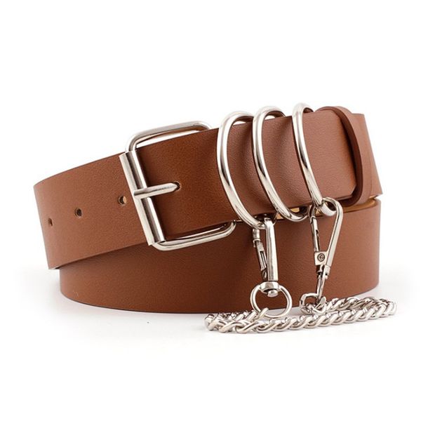 2020 women belts pin buckle solid color fashion hip-hop chain decoration imitation leather pu belts for women, Black;brown
2020 women belts pin buckle solid color fashion hip-hop chain decoration imitation leather pu belts for women, Black;brown