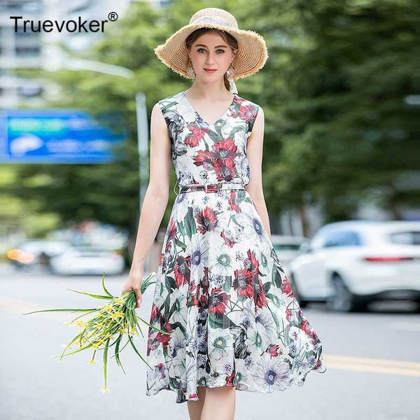 truevoker ladies summer runway fashion vestidos women's elegant flower print belted new ladies party dresses, Black;gray
truevoker ladies summer runway fashion vestidos women's elegant flower print belted new ladies party dresses, Black;gray