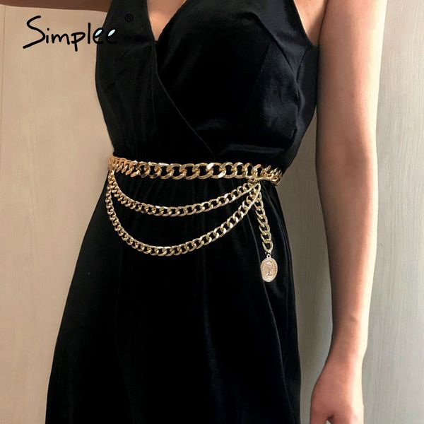 simplee retro fashion chain belt women all-match multilayer long tassel waistbands party jewelry dress waist ladies chain belt, Black;brown
simplee retro fashion chain belt women all-match multilayer long tassel waistbands party jewelry dress waist ladies chain belt, Black;brown