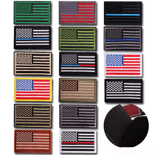 18 colors usa flag patches bundle american thin blue line police flag embroidered morale badge patch kha369
18 colors usa flag patches bundle american thin blue line police flag embroidered morale badge patch kha369