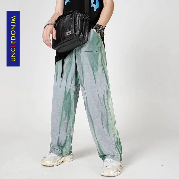 uncledonjm baggy denim pants 2020 tie dye fashion loose pants hip hop harajuku streetwear casual joggers mens jeans, Blue
uncledonjm baggy denim pants 2020 tie dye fashion loose pants hip hop harajuku streetwear casual joggers mens jeans, Blue