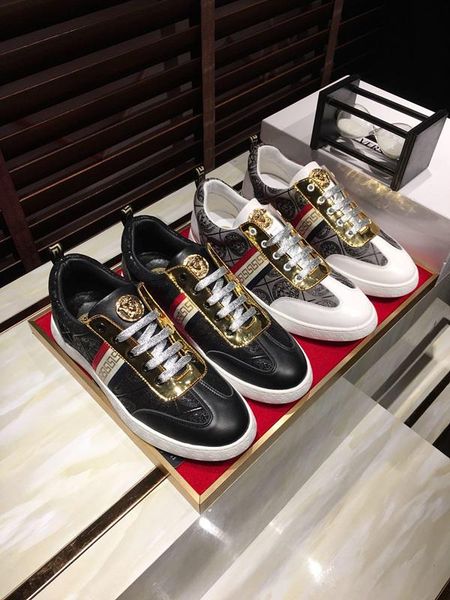 2019t summer new men's printed shoes, trend with small white shoes, fashion wild sports shoes, original box packaging 38-44, Black
2019t summer new men's printed shoes, trend with small white shoes, fashion wild sports shoes, original box packaging 38-44, Black
