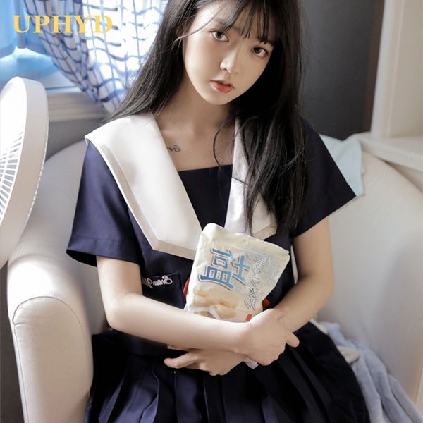 cure princess cosplay sailor uniform dark blue shirt pleated skirt sets college style japanese school girls perform jk uniforms, White
cure princess cosplay sailor uniform dark blue shirt pleated skirt sets college style japanese school girls perform jk uniforms, White