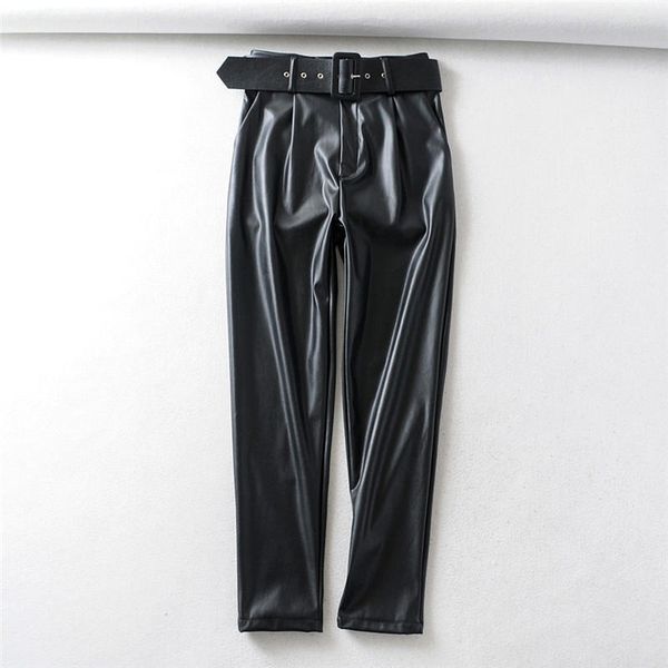new spring autumn pu leather pants women clothing mujer pantalones faux leather pants female casual trousers woman q2863, Black;white
new spring autumn pu leather pants women clothing mujer pantalones faux leather pants female casual trousers woman q2863, Black;white
