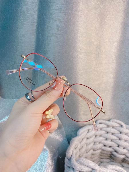 round titanium glasses frame plain glasses men's and women's general ultra light frame 6191, Silver
round titanium glasses frame plain glasses men's and women's general ultra light frame 6191, Silver