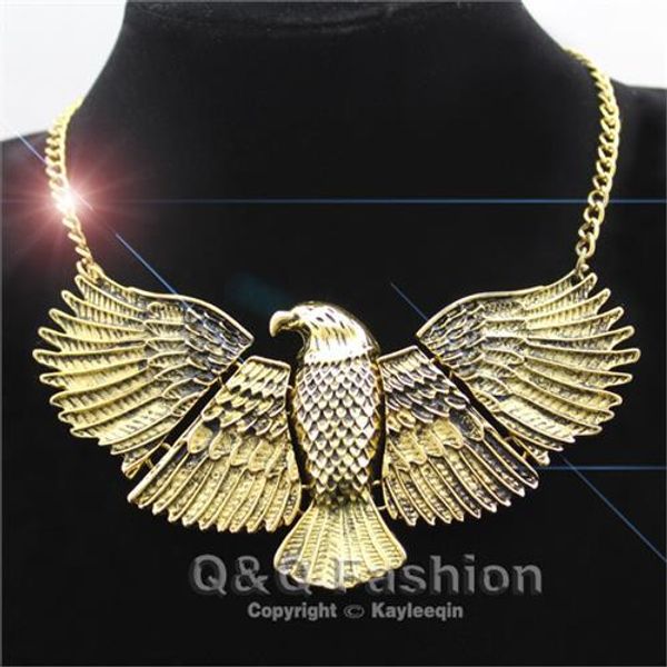 vintage big flying eagle hawk egypt statement chunky choker collar bib necklace jewelry 2020 new, Silver
vintage big flying eagle hawk egypt statement chunky choker collar bib necklace jewelry 2020 new, Silver