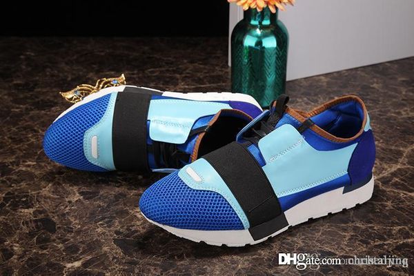 2017 brand race runner sneakers in blue leather luxury ladies casual race runners shoes, Black
2017 brand race runner sneakers in blue leather luxury ladies casual race runners shoes, Black