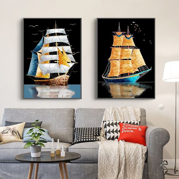 sailing boat golden boat wall art canvas posters and prints wall art pictures for living room home decor (no frame
sailing boat golden boat wall art canvas posters and prints wall art pictures for living room home decor (no frame