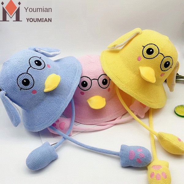 new children's sun ear-movable rabbit duck with glasses can scream and love glasses hat sun hat, Yellow
new children's sun ear-movable rabbit duck with glasses can scream and love glasses hat sun hat, Yellow