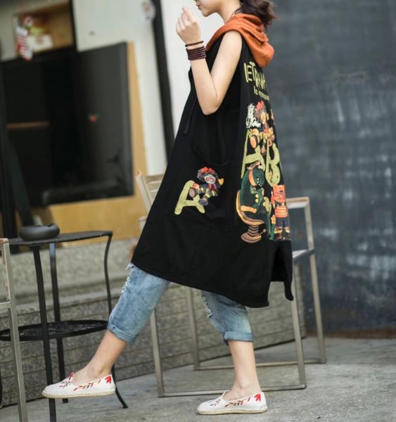 y49dx 2019 new all-match loose casual slimming mid-length cartoon letter sleeveless for women 2019 new all-match vest loose casual slimming, Black;white
y49dx 2019 new all-match loose casual slimming mid-length cartoon letter sleeveless for women 2019 new all-match vest loose casual slimming, Black;white