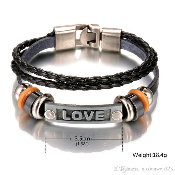 New Arrival Cross Charm Braided Men women Bracelet Jewelry Hand Woven PU Leather Bracelets Bangles Black Wristband
New Arrival Cross Charm Braided Men women Bracelet Jewelry Hand Woven PU Leather Bracelets Bangles Black Wristband