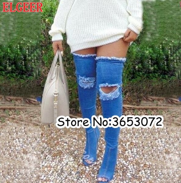 джинсы выдалбливают peep toe тонкие каблуки женщина boots бедро пятки шпильках гладиатор lady насосы джинсовой длинные сапоги обувь botas mu, Black
джинсы выдалбливают peep toe тонкие каблуки женщина boots бедро пятки шпильках гладиатор lady насосы джинсовой длинные сапоги обувь botas mu, Black