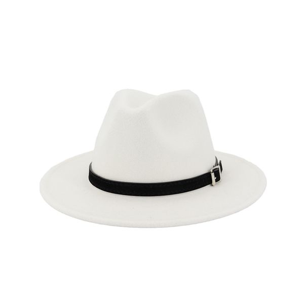men women wide brim wool felt fedora panama hat with belt buckle jazz trilby cap party formal hat in white,black,yellow, Blue;gray
men women wide brim wool felt fedora panama hat with belt buckle jazz trilby cap party formal hat in white,black,yellow, Blue;gray