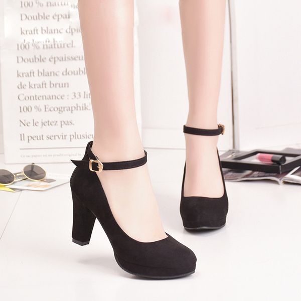 women red black strap ankle suede leather shoes for female ladies high square heel wedding party shoes new 2020 9cm pumps
women red black strap ankle suede leather shoes for female ladies high square heel wedding party shoes new 2020 9cm pumps