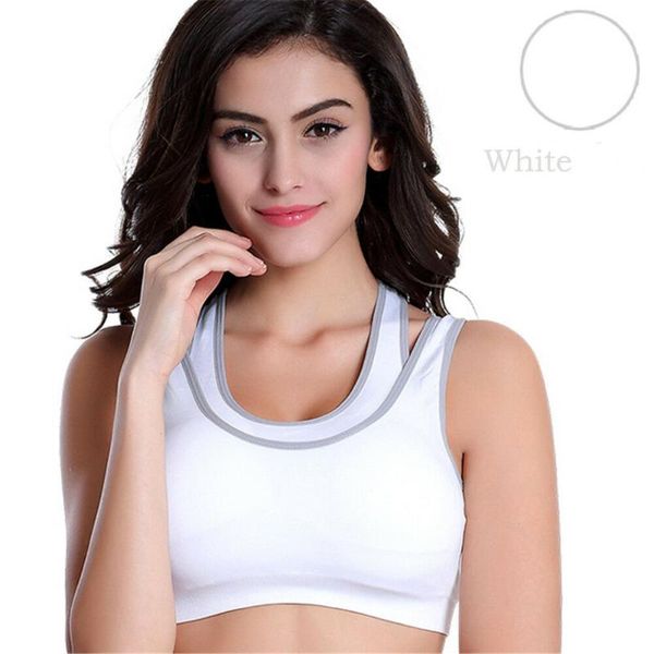 women sports bra yoga, White;black