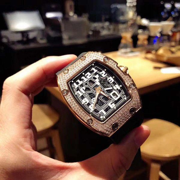 luxury new style babys breath star barrel-shaped watch fm diamond set automatic mechanical mens watch large dial net red celebrity inspired, Slivery;brown
luxury new style babys breath star barrel-shaped watch fm diamond set automatic mechanical mens watch large dial net red celebrity inspired, Slivery;brown