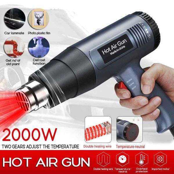 2000w electric air guns 220v 2 gears adjustabletemperature-controlled building hair dryer heat gun soldering tools+4 nozzles
2000w electric air guns 220v 2 gears adjustabletemperature-controlled building hair dryer heat gun soldering tools+4 nozzles