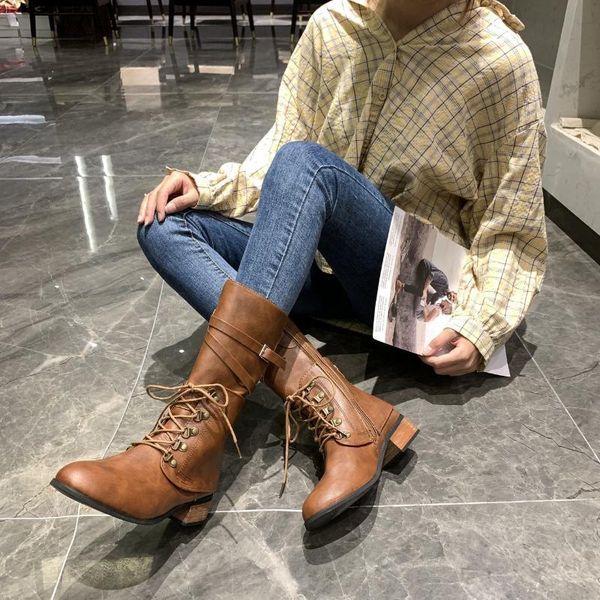 autumn women pu leather mid calf boots lace-up zipper med heel boots short tube female shoes ladies platform booties, Black
autumn women pu leather mid calf boots lace-up zipper med heel boots short tube female shoes ladies platform booties, Black