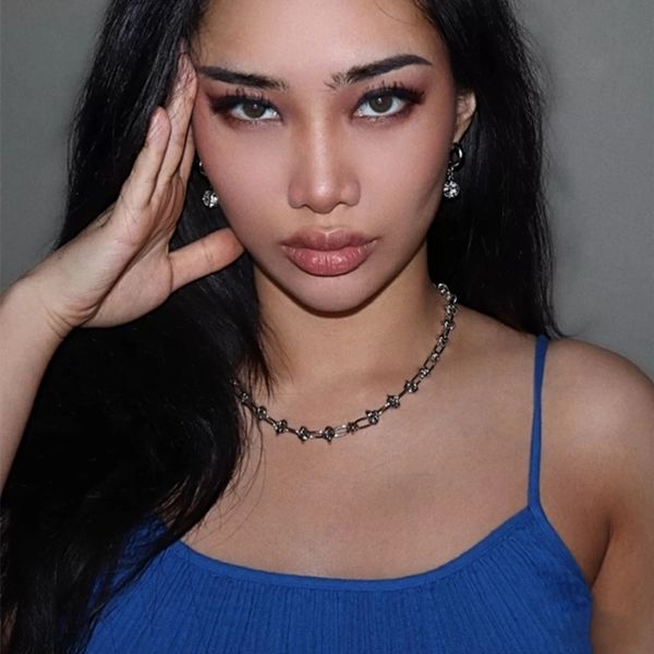 timeless wonder titanium ретро узел цепь choker ожерелье женщины из нержавеющей стали ювелирных изделий boho дизайнер top punk ins rare 3021, Golden;silver
timeless wonder titanium ретро узел цепь choker ожерелье женщины из нержавеющей стали ювелирных изделий boho дизайнер top punk ins rare 3021, Golden;silver