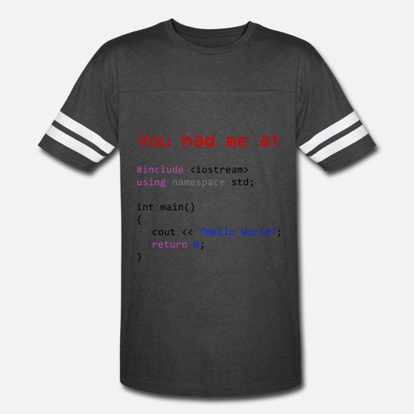hello world first program in computer science t shirt men customize tee shirt o neck novelty crazy comfortable summer kawaii shirt
hello world first program in computer science t shirt men customize tee shirt o neck novelty crazy comfortable summer kawaii shirt