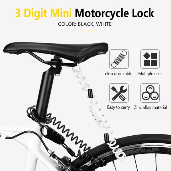 4*1500mm white/black motorcycle alarm disc lock 3 digit mini portable security anti thief reminder cable motorbike accessories
4*1500mm white/black motorcycle alarm disc lock 3 digit mini portable security anti thief reminder cable motorbike accessories