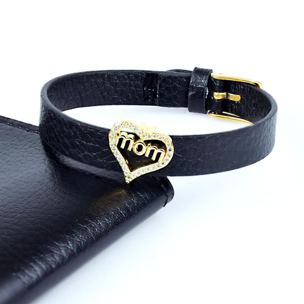 luxury heart shape love mom cubic zircon charm bracelets for woman gift party jewelry leather bracelets watch belt bangle, Golden;silver
luxury heart shape love mom cubic zircon charm bracelets for woman gift party jewelry leather bracelets watch belt bangle, Golden;silver