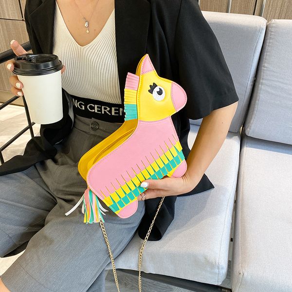 funny personality rainbow pony messenger bag fashion color contrast pu shoulder bag girls mini chain crossbody flap
funny personality rainbow pony messenger bag fashion color contrast pu shoulder bag girls mini chain crossbody flap