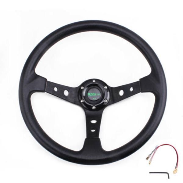 universal 350mm 14" racing car 6 bolt steering wheel horn button 95mm deep dish
universal 350mm 14" racing car 6 bolt steering wheel horn button 95mm deep dish