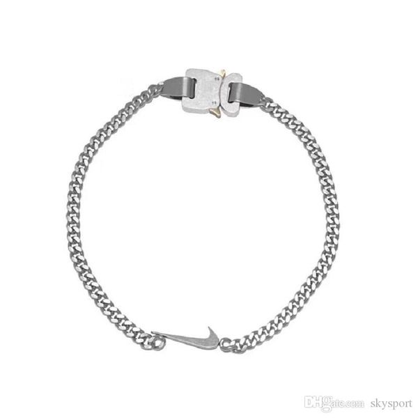 2018 alyx studio logo metal chain hero necklace bracelet belts men women hip hop outdoor street accessories festival gift 698, Silver
2018 alyx studio logo metal chain hero necklace bracelet belts men women hip hop outdoor street accessories festival gift 698, Silver