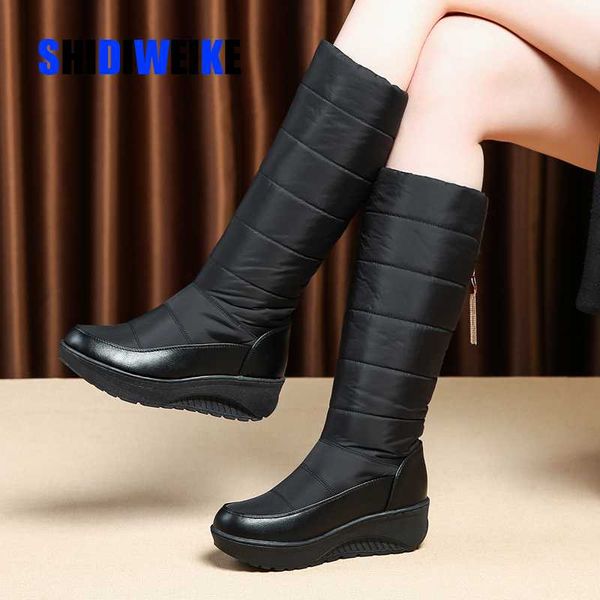 snow boots women winter warm platform fur fringe shoes wedges heels knee high boots women leather bota shoes g659, Black
snow boots women winter warm platform fur fringe shoes wedges heels knee high boots women leather bota shoes g659, Black