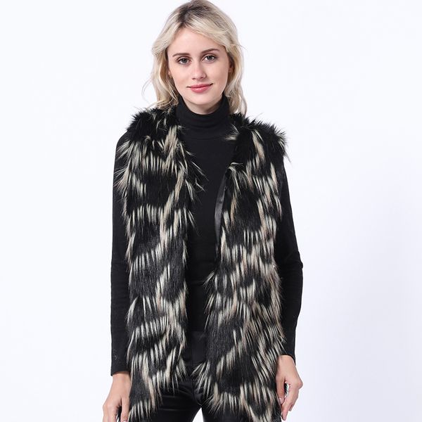 women's fur & faux vest jacket women 2021 covered button sleeveless winter coat imitation brief vestidos bcd1507242, Black
women's fur & faux vest jacket women 2021 covered button sleeveless winter coat imitation brief vestidos bcd1507242, Black