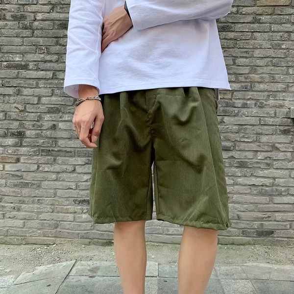 summer brand new men's casual shorts cotton short pants for men pure color drawstring knee length beach short slacks size 2xl, White;black 
summer brand new men's casual shorts cotton short pants for men pure color drawstring knee length beach short slacks size 2xl, White;black