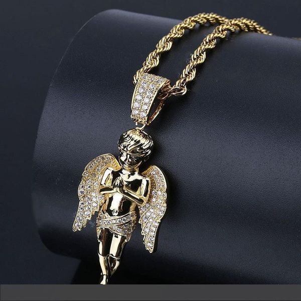 mens hip hop 18k gold plated pendant necklace iced out angle pendant necklace fashion necklace jewelry, Silver
mens hip hop 18k gold plated pendant necklace iced out angle pendant necklace fashion necklace jewelry, Silver