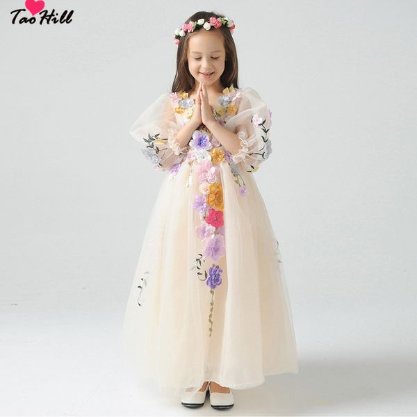 taohill vintage flower girl dresses a-line ankle length half sleeves v-neck colorful handmade cute flowers girl dress gown, Red;yellow
taohill vintage flower girl dresses a-line ankle length half sleeves v-neck colorful handmade cute flowers girl dress gown, Red;yellow