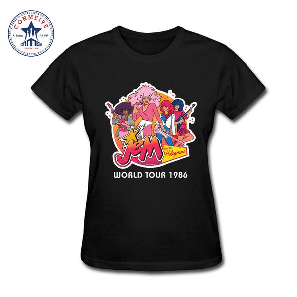 women clothes short sleeve tshirt jem and the holograms print selling cotton funny t shirt women
women clothes short sleeve tshirt jem and the holograms print selling cotton funny t shirt women